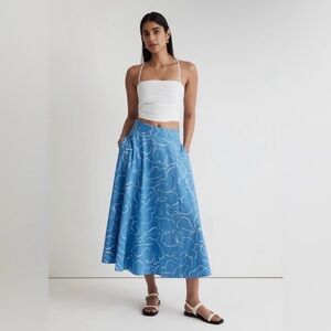 Madewell Signature Poplin Skirt 16W